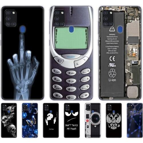 For Samsung A21S Case 6.5" Soft Silicon Tpu Back Phone Cover For Samsung Galaxy A21s GalaxyA21s A 21s SM-A217FZBNSER a217 Shell