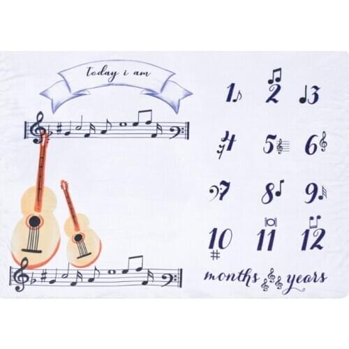 Baby Soft Flannel Photography Monthly Photo Newborn Children Milestone Blanket