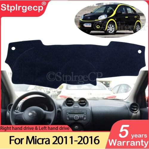 For Nissan Micra March K13 2011 2012 2013 2014 2015 2016 Anti-Slip Mat Dashboard Cover Pad Sunshade Dashmat Car Accessories Rug