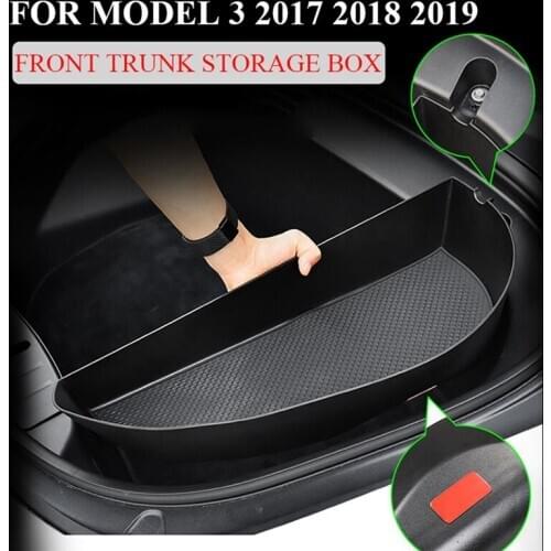For Tesla Model 3 2017-2019 Front Trunk Storage Box Trunk Storage Tray Interior Modification Accessories