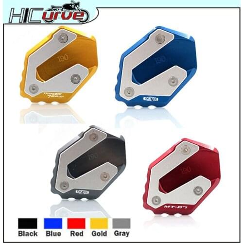 For YAMAHA MT 07 XSR 700 Tracer 700GT FZ07 2020 2019 2018 Motorcycle Kickstand Foot Side Stand Extension Pad Support Plate