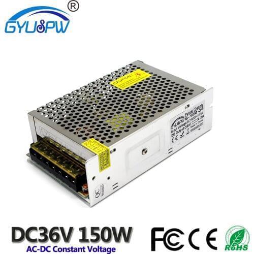 Best quality 36V 4.2A 150W Switching Power Supply Driver AC110V 220V Input to DC36V Output Power Source For Led Lighting Stepper