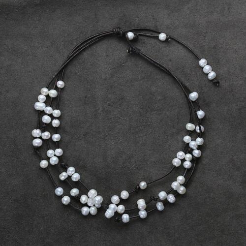 Женские ожерелья из жемчуга FERVENT China At AliExpress