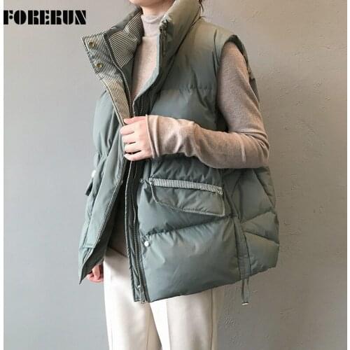 Женские короткие жилеты FORERUN China At AliExpress