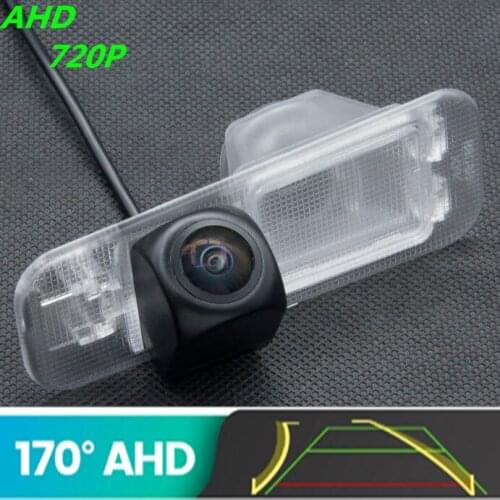 AHD 720P Trajectory Fisheye Car Rear View Camera For KIA Rio III Sedan 2008 - 2017 K2 RIO II 2007 - 2016 Reverse Vehicle Camera