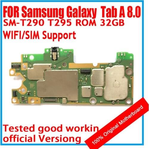 For Samsung Galaxy Tab A 8.0 T290 T295 Motherboard Android OS WiFi / SIM Clean Original Replaced Board With Full Chip Mainboard