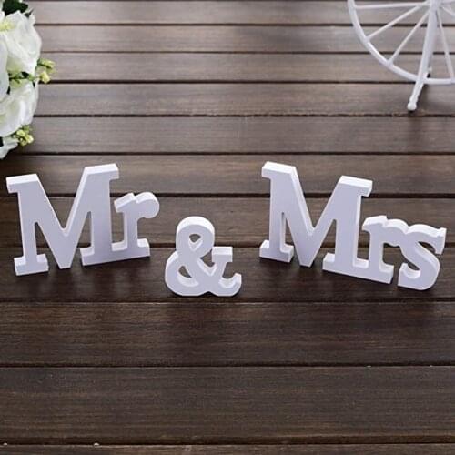 Mr and Mrs Sign & Just Married Banner Perfect for Wedding Sweetheart Table,Photo Props. Large Wooden Letters Mr and Mrs Signs,Wh