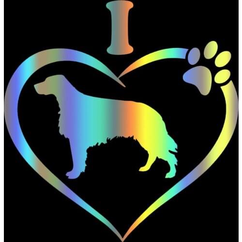 S51551 Various Sizes/Colors Car Stickers Vinyl Decal I Love My Irish Setter Dog Animal Motorcycle Decorative Accessories