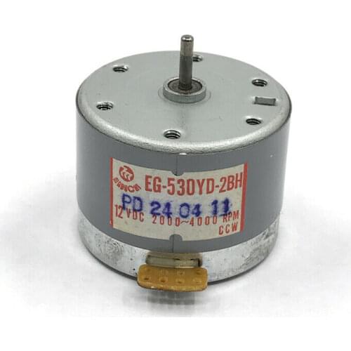 Original Mabuchi EG-530YD-2BH 12V CCW 2000-4000RPM Radio Cassette Recorder Dual Speed DC Motor Tape Duplicator Engine