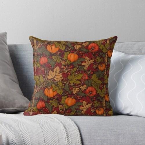 Autumn Pumpkins Throw Pillow Cushion Cover Polyester Throw Pillows Case On Sofa Home Living Room Car Seat Decor