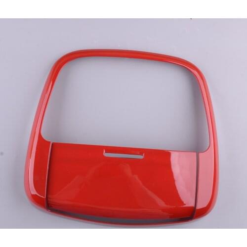 Front Roof Ceiling Reading Light Cover Lamp Trim Bezel Frame Red ABS fit for Dodge Charger Durango 2014 2015 2016 2017 2018 2019