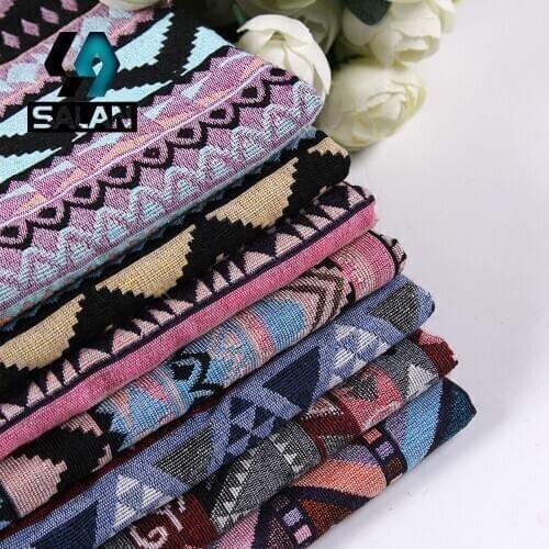 Hot Selling Yarn dyed cotton yarn dyed woven fabric cushion wave shaped sofa cloth shoe bags-011 free shipping