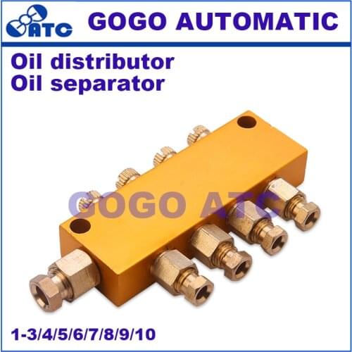 Oil circuit distributor 1-10 oil separator adjustable drain distribution lubrication system distribution valve Oil separator