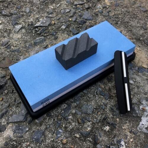 Sharpening stone Kitchen knife sharpener correction stone honing stones White alundum angle guide whetstone Double-side