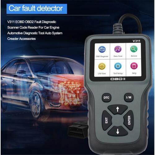 V311 EOBD OBD2 Car Fault Test Scanner Code Reader Automotive Test Tool Auto System Accessories For Car Engine