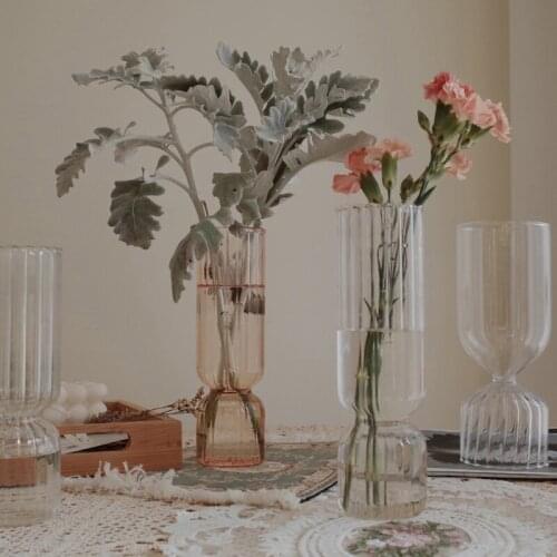 Flower Vase for Wedding Decor Centerpiece Glass Vase Rose Tabletop Terrarium Glass Containers Desktop Table Nordic Vase