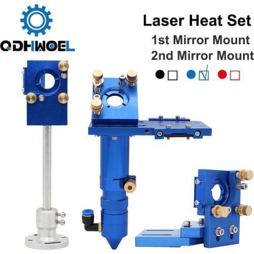 High Quality CO2 Laser Head Focus Lens 20mm Reflective Mirror 25mm Integrative Mount for Laser Engraving Cutting Machine