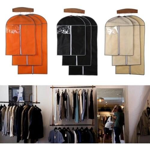 Home Storage Cover Protector Bag for Garment Suit Dress Clothes Coat Jacket Travel Clothing Covers Non-woven Clothe