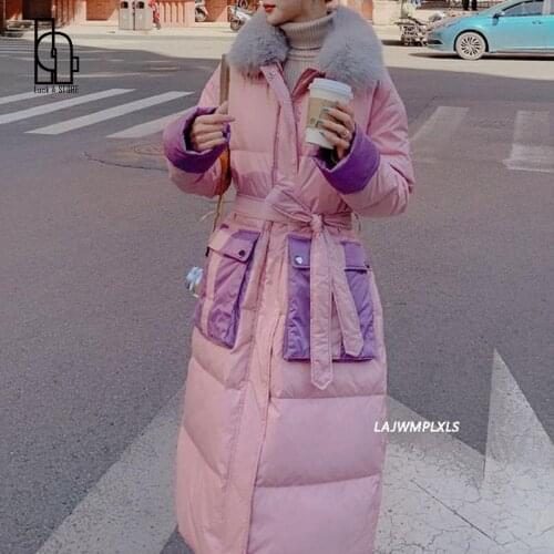 Women Winter Jackets And Coats 2021 Casual Long Sleeve Big Fur Collar Down Cotton Coat Female Loose Warm Hooded Parkas