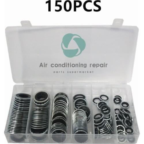 150 pieces of auto air conditioning repair seals, pipe heads, condensers, expansion valves, compressor gaskets