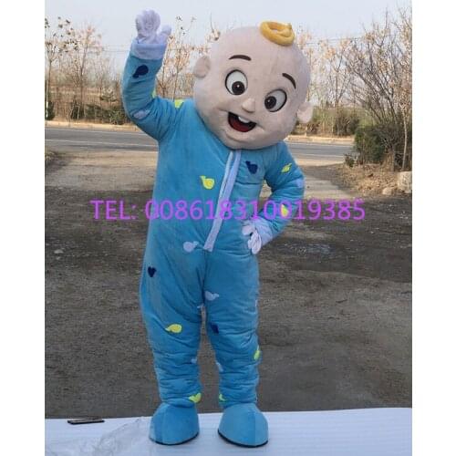 200% Real Picture Watermelon Boy Baby JJ Mascot Costume Boy Adult Cartoon SIZE XXS -5XL