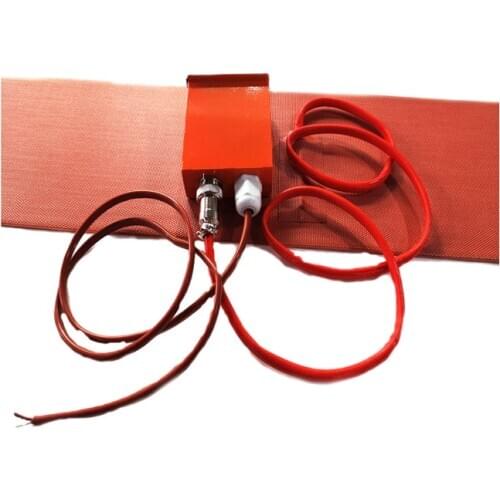 230V 1500W 205*1645*1.5mm Silicone Barrel Heater Digital Thermostat on Wire 1800mm Lead Wire