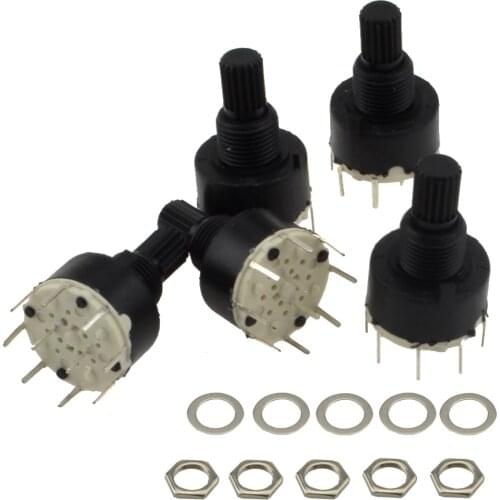 Wholesale 5pcs/lot Plastic Band Switch 2-Pole 4-Position Rotary Switch New+Free Shipping-10000013