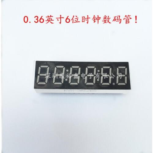 0.36inch 6digits red clock 7 segment led display 3662AS/3662BS