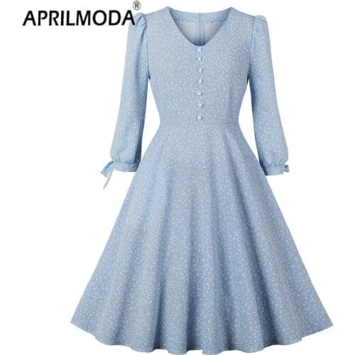 APRIL MODA Long Sleeve Summer Dresses