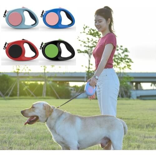 Automatic Retractable Nylon Dog Leash Durable Dog Lead Extending Puppy Walking Running Leads For Small Medium Dogs Pet Supplies