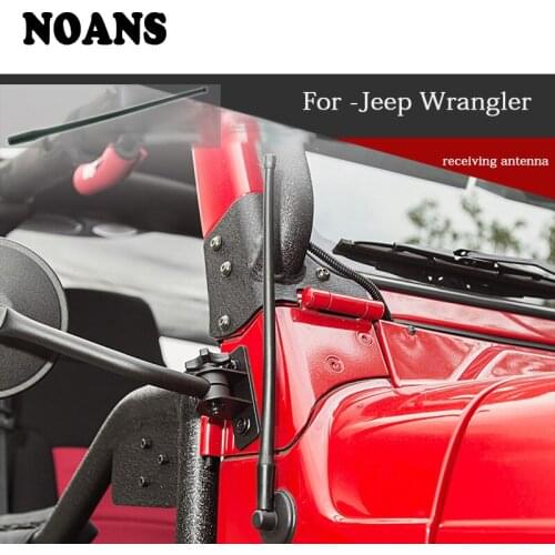 For Jeep Wrangler JK 2017 2016 2015 2007-2014 Car Accessories Signal Receiving Antenna Protecctive Stickers Decorative Covers