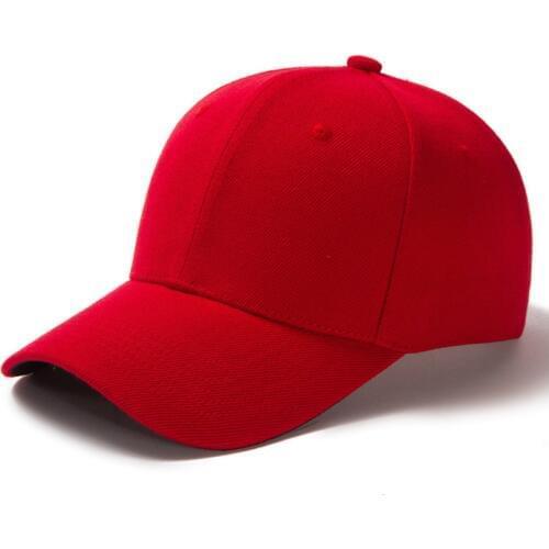 Twill Solid Baseball Cap 6 Panel Men Caps Daily Womens Summer Hat Curved Brim Adjustable Red White Purple Grey Black