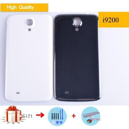 For Samsung Galaxy Mega 6.3 i9200 i9205 i9208 Housing Battery Cover Back Cover Case Rear Door Replacement with logo