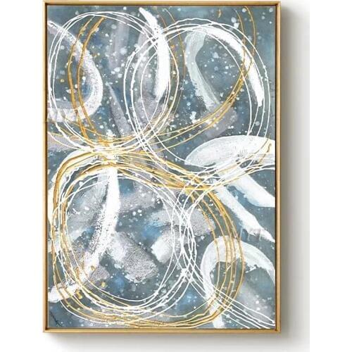 Innovative Ring Lines Abstract Oil Painting Modern Wall Art Living Room Picture Home Decoration Painting 100% Handpainted