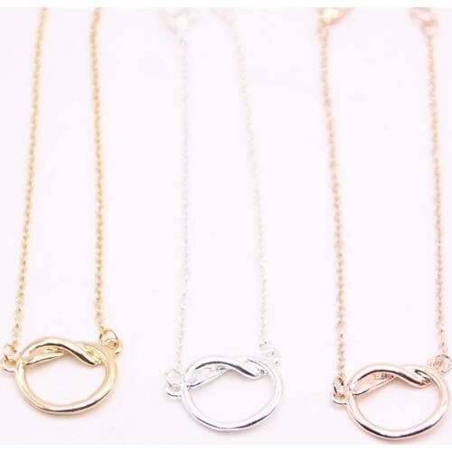 Colorful love frame bracelets for girl Thin Love knot bracelets and