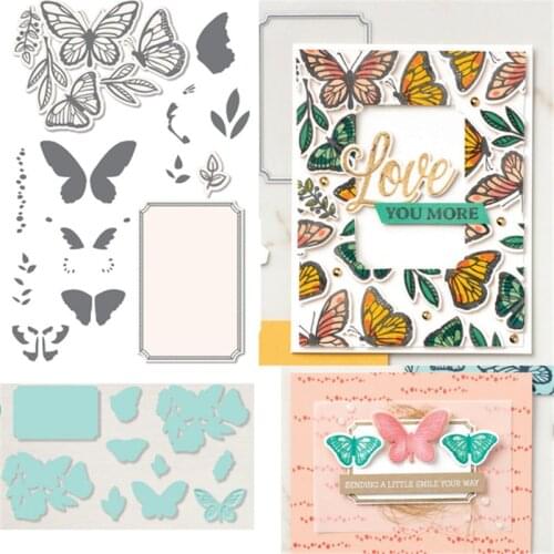 Butterfly Metal Cutting Dies And Stamps Scrapbooking Dies Stencils for DIY Album Paper Card Decorative Christmas Dies