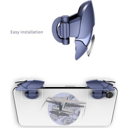 Smart Phone Mobile Gaming Trigger Mobile Gamepad Fire Button Aim Key L1R1 Shooter for Pubg Controlle Gamepad Trigger Fire Button