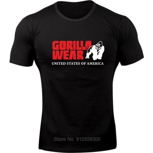 Mens Gorilla wearing Print Tees summer new cotton o neck short sleeve t shirt men fashion trends fitness tshirt free shipping
