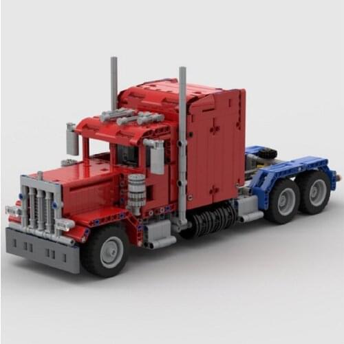 NEW 845PCS Peterbilt MOC-24330 Truck Tractor Truck Model Building Blocks Bricks Kids for Toys DIY Gifts Birthday Boys Christmas