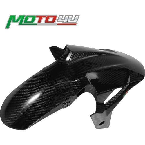 New Motorcycle 100% Carbon Fiber Front Fender Mudguard UV Protective Coating Twill Weave For Kawasaki Ninja 400 Ninja400 2019