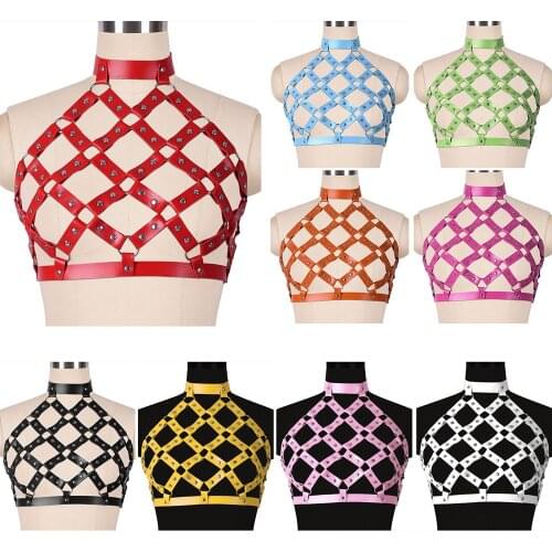 Sexy Lingerie Leather Women Suspender Belt Harness Suit For Sexy Plus Size Lingerie Sets Exotic Costume Erotic Garter Apparel