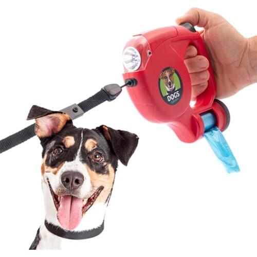 Dog Lead with LED and Bags 5 m
