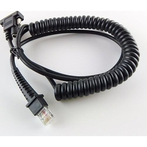 2-PACK BarCodeScanner RS232 Spiral Cable,3M(10ft),For Datalogic QD2130/QD2110/QD2100/QD2330/QD2310/QD2300/QM2130/QM2110/QM2100