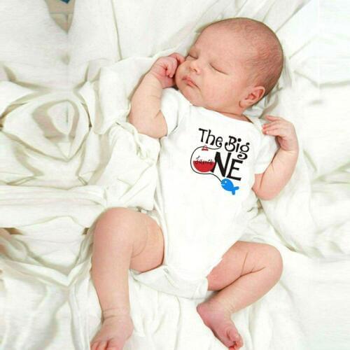 2020 Newborn White Cotton Baby Letter Short Sleeve Print Rompers Girls Boys Clothes Baby Jumpsuit Clothing Cartoon Tees