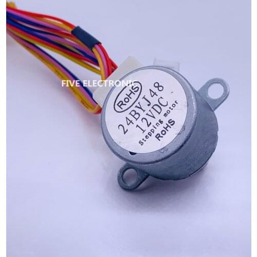 24BYJ48-12V 4 phase 5 wire Gear Motor+XH leadwire Step Motor. use for air ducting Air-condition/Security surveillance camera
