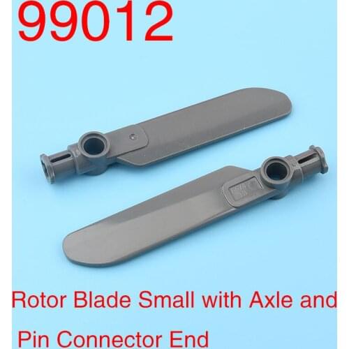 6pcs 99012 high-tech building blocks, small technology rotor blades with axle pins to connect MOC accessories to build parts toy