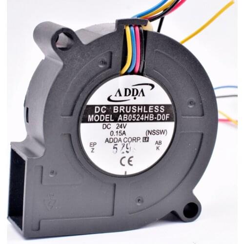 AB0524HB-D0F 50mm blower 5cm 5015 50x50x15mm DC24V 0.15A 4 wires pwm blower cooling fan for inverter