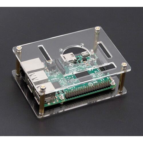 Hi-Q Acrylic Transparent Case Box For Raspberry Pi 4 Enclosure(NO Raspberry Pi BOARD)