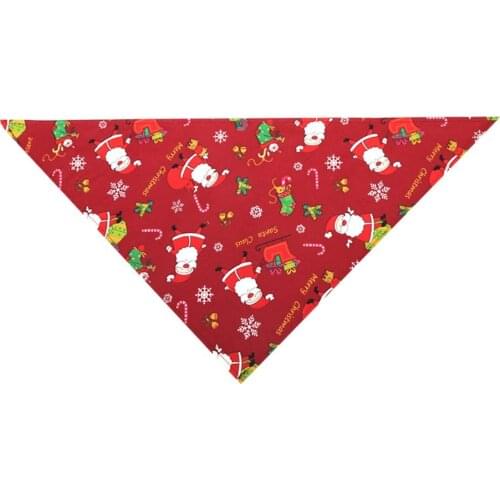 Dog Bandanas Christmas Pet Scarf Puppy Pet Slobber Towel Pet Bandana For Christmas Dog WashableBow ties Collar Cat Dog Scarf