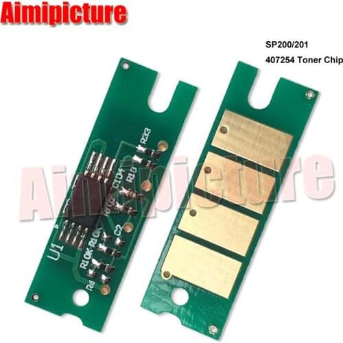Toner Chip 407254 SP200 SP201 SP203 SP204 SP203 SP210 SP212 SP213 For Ricoh 2.6K Toner Chip 5pcs/lot